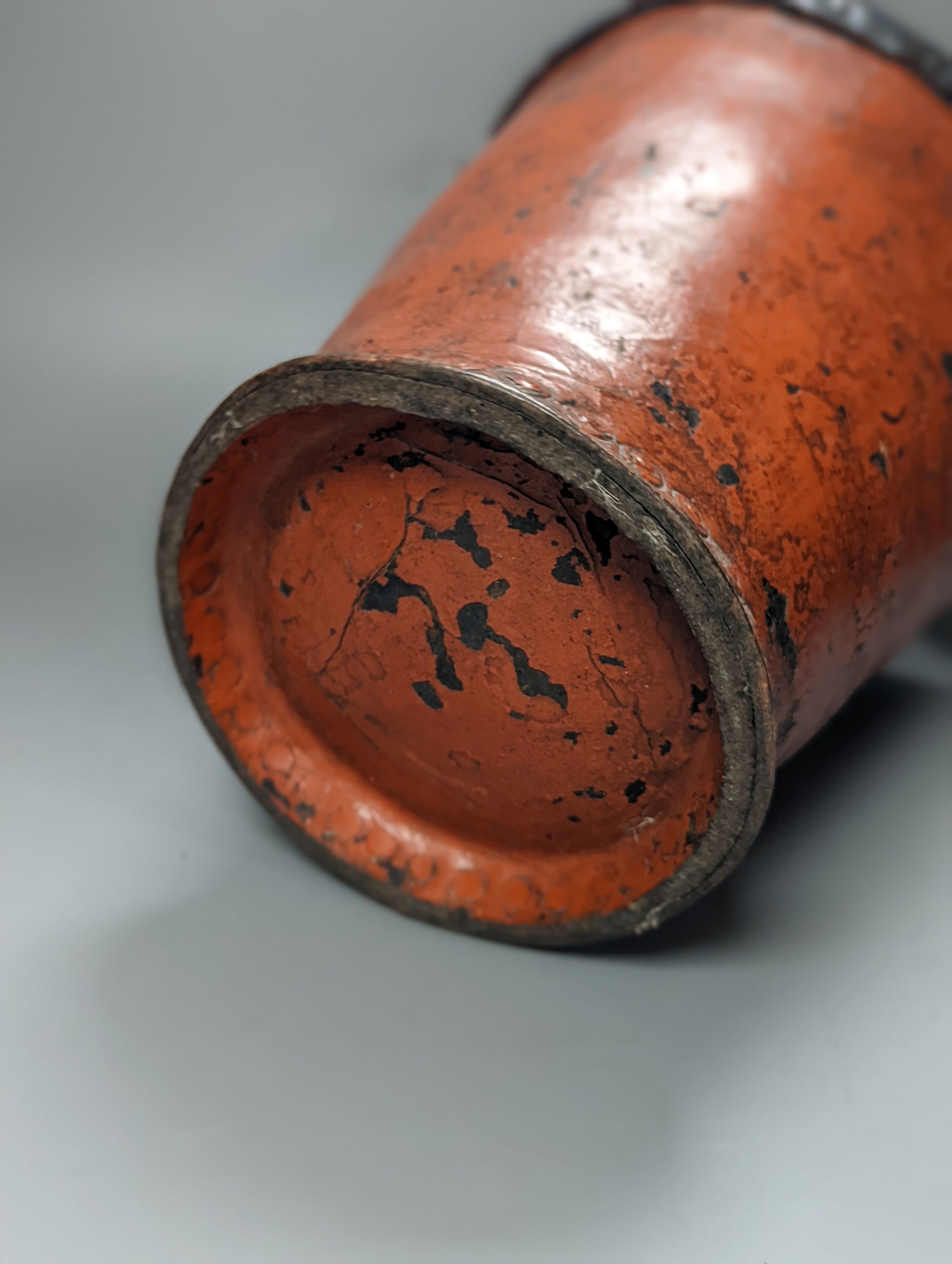 A 19th century fire bucket 25cm